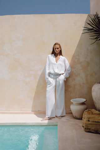 Linen White Shirt