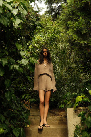 Linen Special Production Oversized Shirt