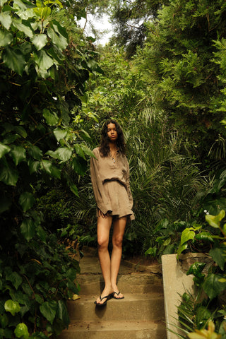 Linen Special Production Oversized Shirt