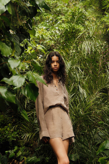 Linen Special Production Oversized Shirt