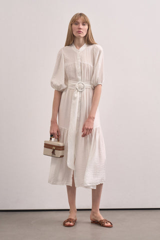 Balloon Sleeve Maxi Dress