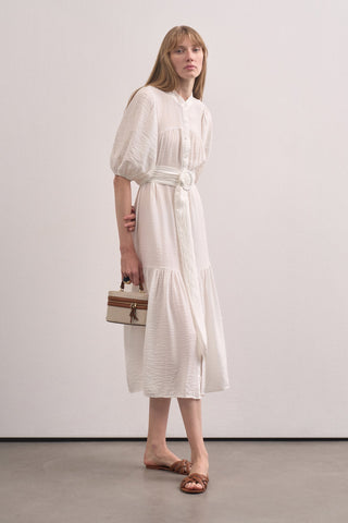 Balloon Sleeve Maxi Dress