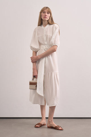 Balloon Sleeve Maxi Dress