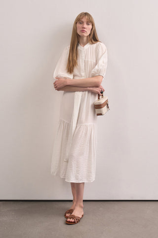 Balloon Sleeve Maxi Dress