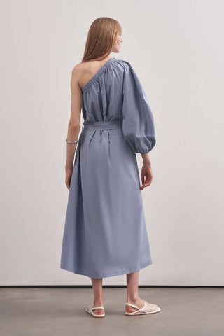 One Shoulder Dress Blue