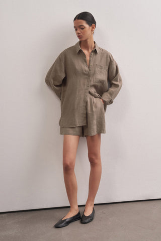 Linen Special Production Oversized Shirt