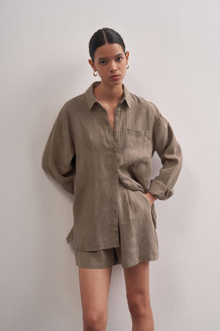 Linen Special Production Oversized Shirt