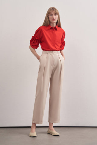 Rose Detailed Short Sleeve Shirt