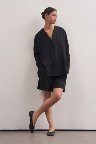 Linen V-neck Shirt