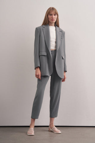 Special Edition Blazer Carrot Trousers Set Grey