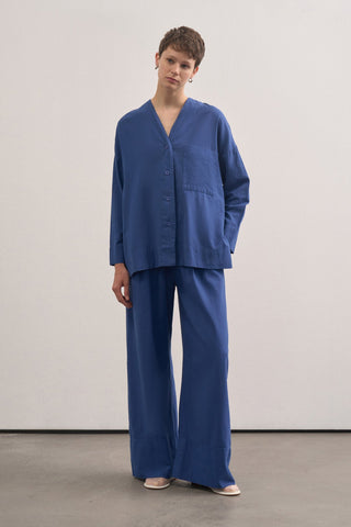 Linen V-neck Shirt