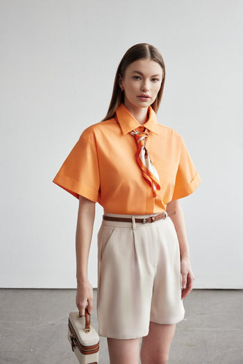 Short Sleeve Oversized Shirt
