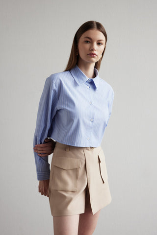 Striped Crop Shirt