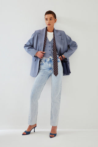 Olitte Edition Oversized Blazer Ice Blue