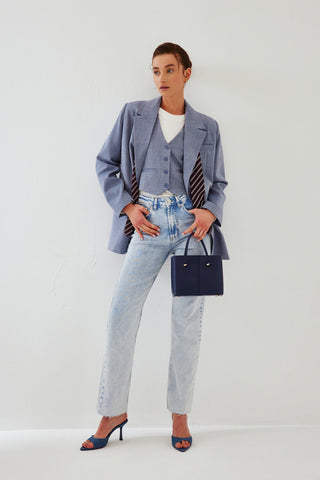 Olitte Edition Oversized Blazer Ice Blue