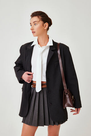 Crop Shirt with Tie