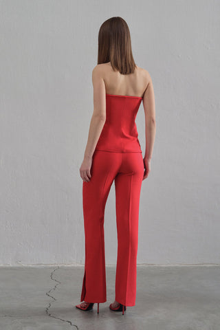Strapless Bustier Trousers Set