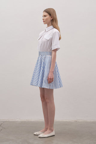 Striped Shirt Dress