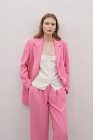 Premium Helena Oversized Blazer Pink