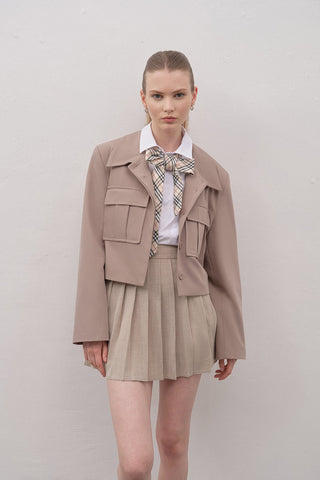 Pleated Mini Skirt