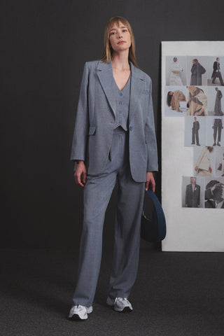 Olitte Edition Oversized Blazer Ice Blue