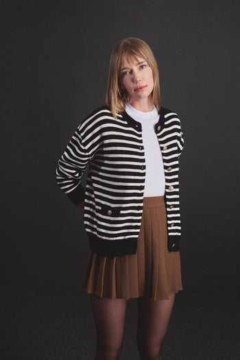 Pleated Mini Skirt