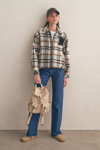 Oversized Flannel Jacket