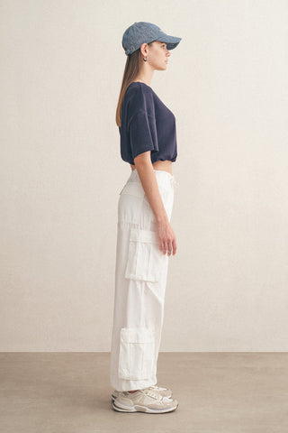 Oversised T-shirt with Drawstring Waist