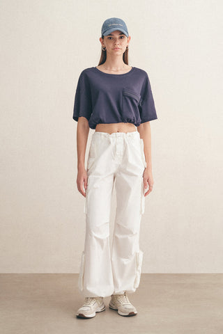 Oversised T-shirt with Drawstring Waist