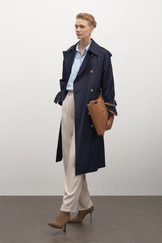 Private Edition Trenchcoat Navy Blue