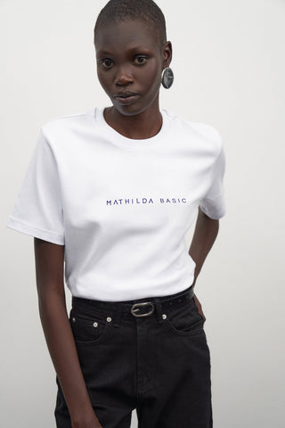 Mathilda Basic T-shirt Navy Blue