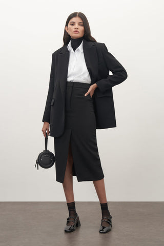 Midi Length Pencil Skirt