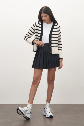 Pleated Mini Skirt