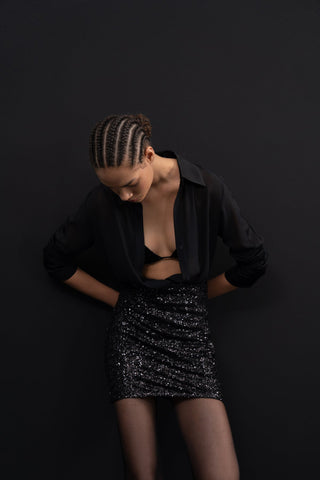 Design Sequin Mini Skirt