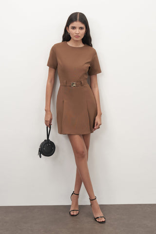 Mini Dress with Belt Detail