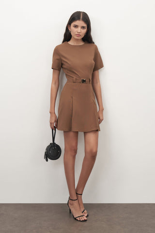 Mini Dress with Belt Detail
