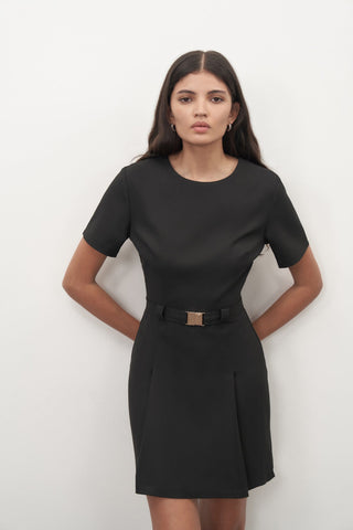 Mini Dress with Belt Detail