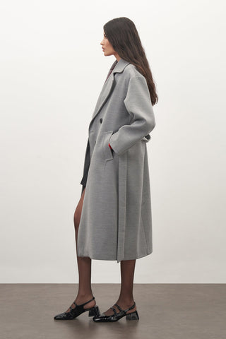 Private Edition Buttoned Grey Coat