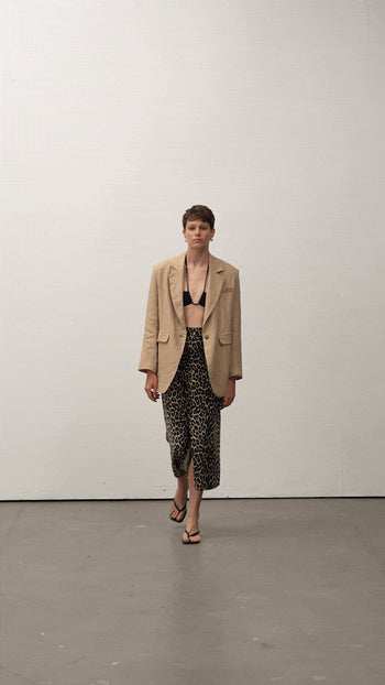 Linen Special Edition Oversized Blazer Latte