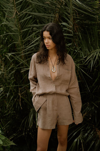 Linen Special Production Oversized Shirt