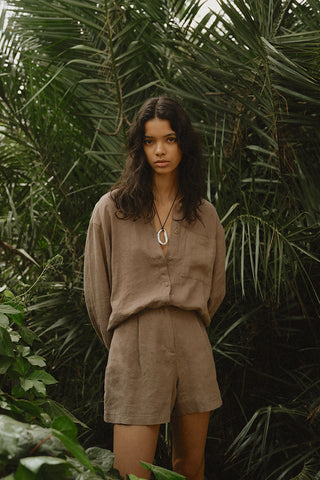 Linen Special Production Oversized Shirt