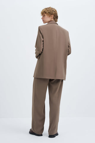 Special Edition Blazer Vest Palazzo Trousers Set Violet