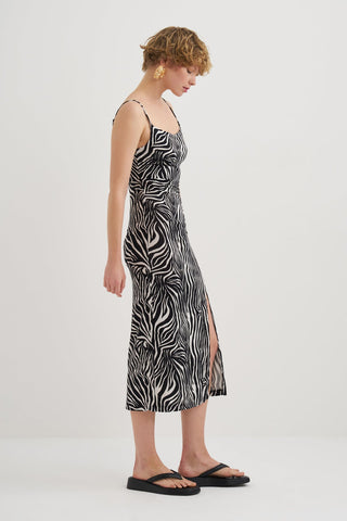Mini Dress with Slit Detail