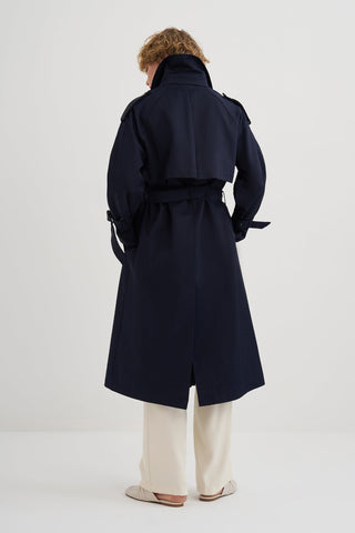 Private Edition Trenchcoat Navy Blue