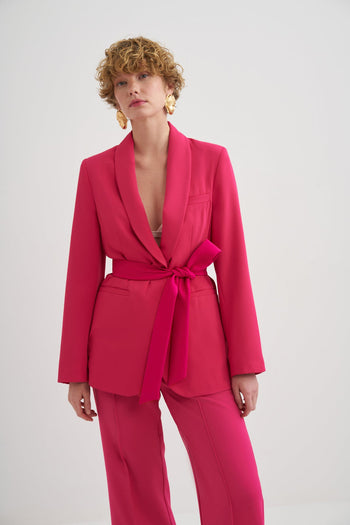 Limited Edition Slim Fit Jacket with Belt Detail