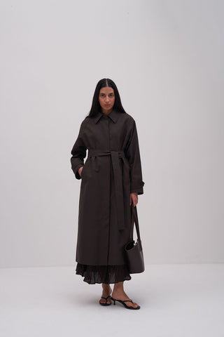 Liora Maxi Trench Coat